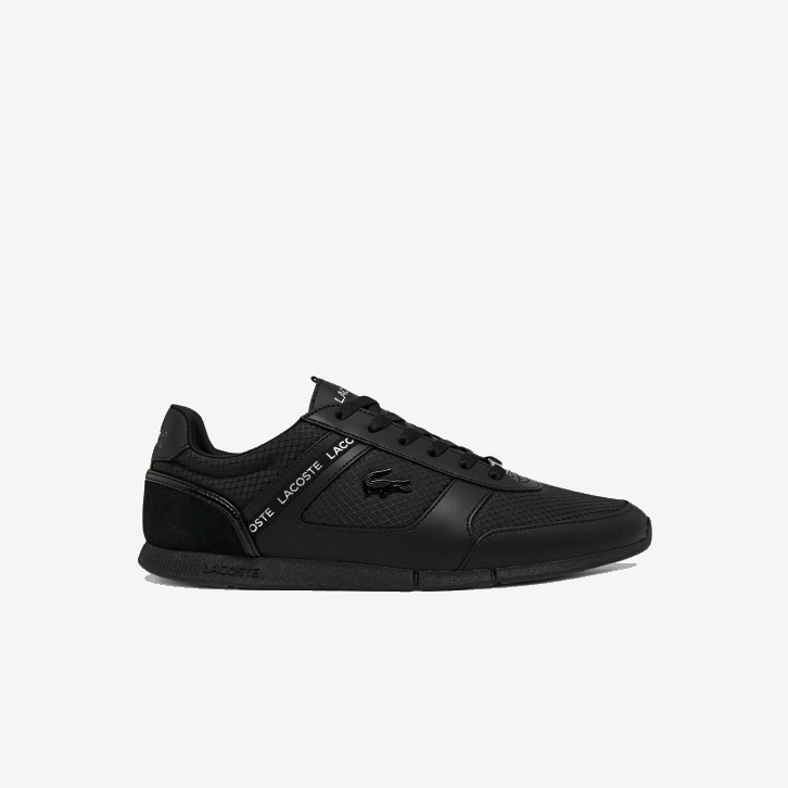 homens Lacoste preto 02h tênis menerva têxtil 08D01701