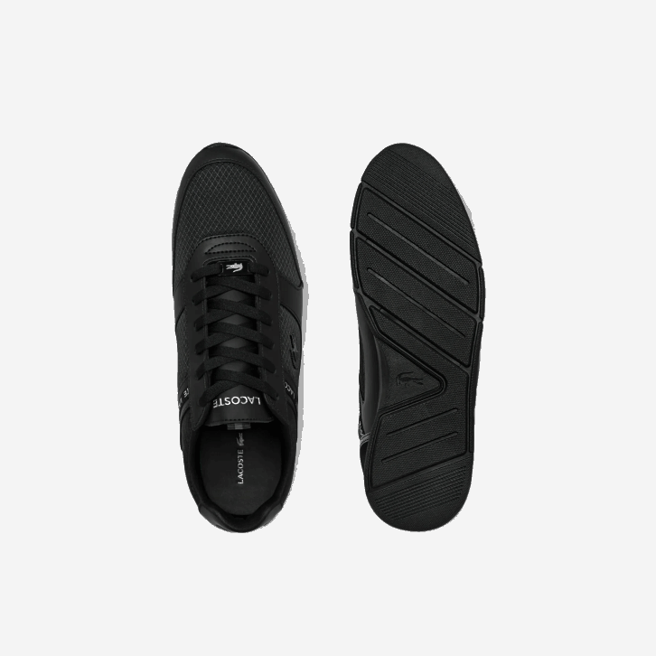 homens Lacoste preto 02h tênis menerva têxtil 08D01701