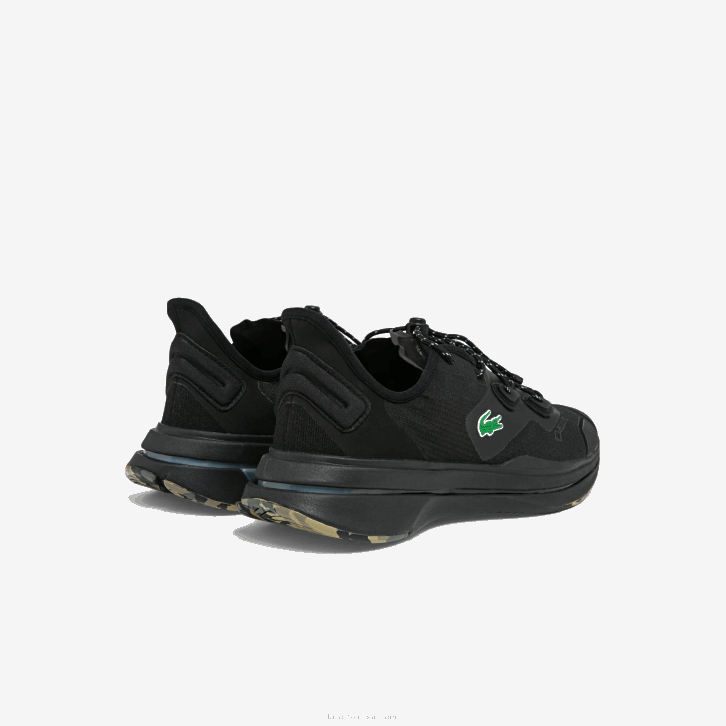 homens Lacoste preto 02h tênis run spin ultra gtx têxtil 08D01838