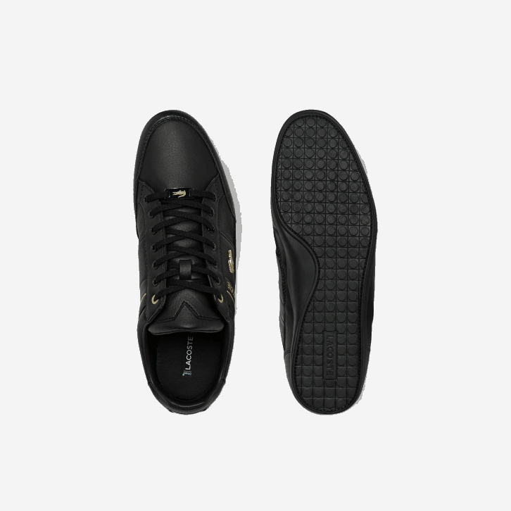 homens Lacoste preto 02h tênis sintético e couro chaymon 08D01833