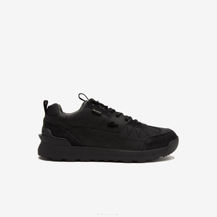 homens Lacoste preto 02h tênis urban breaker lo gtx em tecido e couro 08D01864