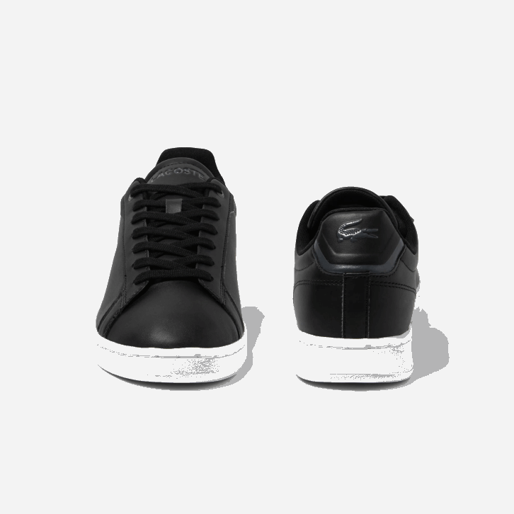 homens Lacoste preto e branco 312 tênis tonal de couro carnaby pro bl 08D01742