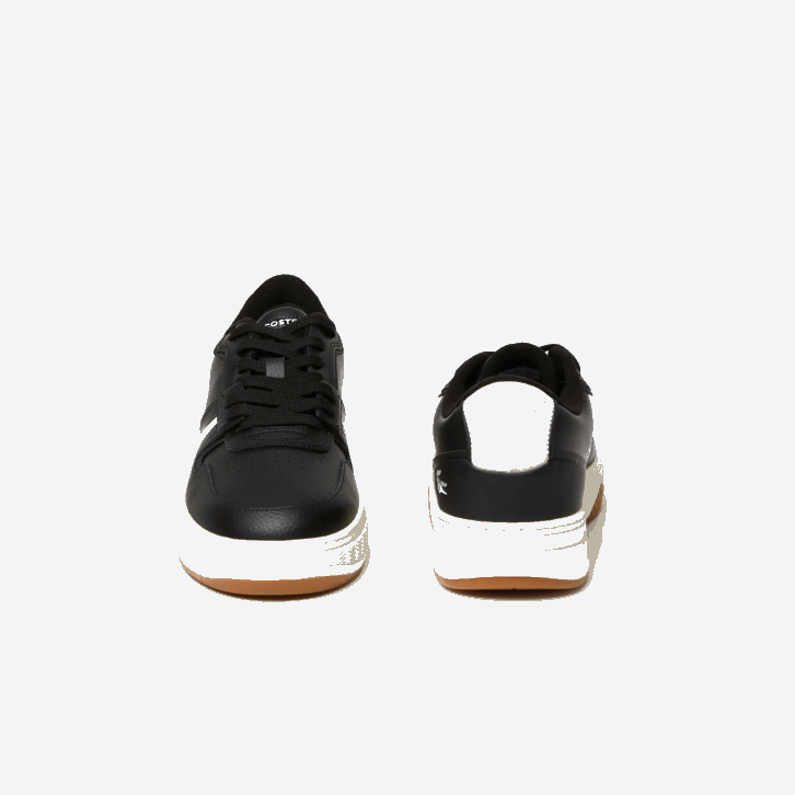 homens Lacoste preto e off white 454 l001 tênis de salto alto em couro 08D01881