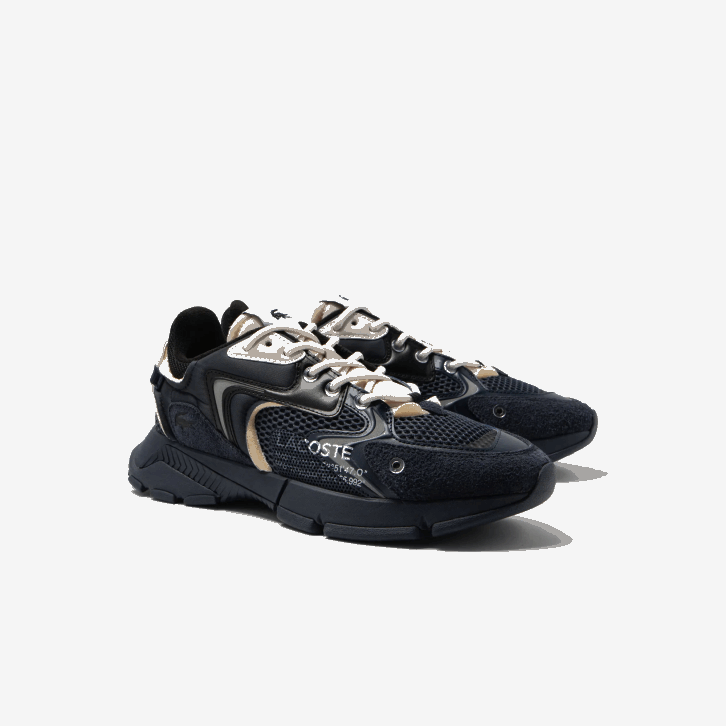 homens Lacoste preto marinho 075 l003 tênis neo têxtil 08D01693