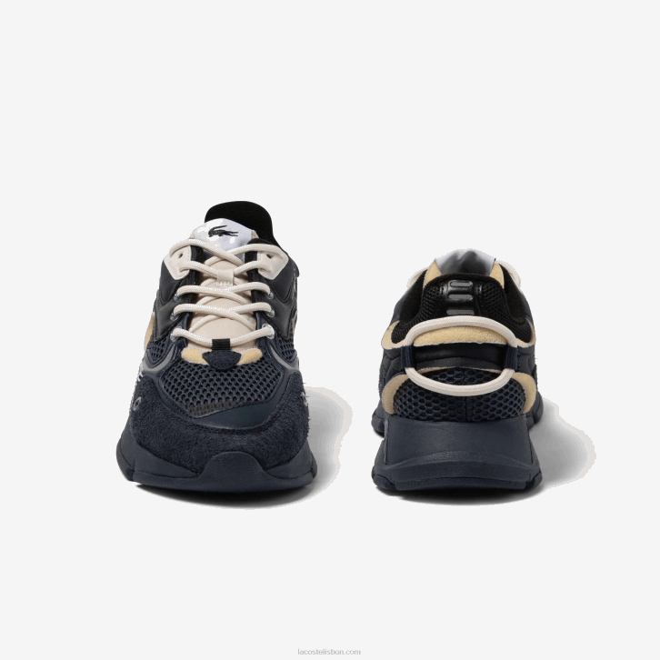 homens Lacoste preto marinho 075 l003 tênis neo têxtil 08D01693