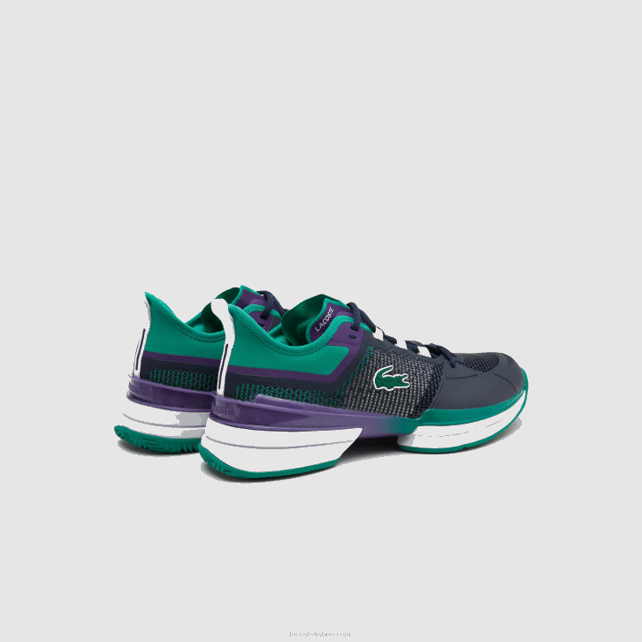homens Lacoste turquesa preta 1s3 Tênis Ag-LT21 Ultra Têxtil 08D01892