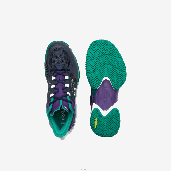 homens Lacoste turquesa preta 1s3 Tênis Ag-LT21 Ultra Têxtil 08D01892