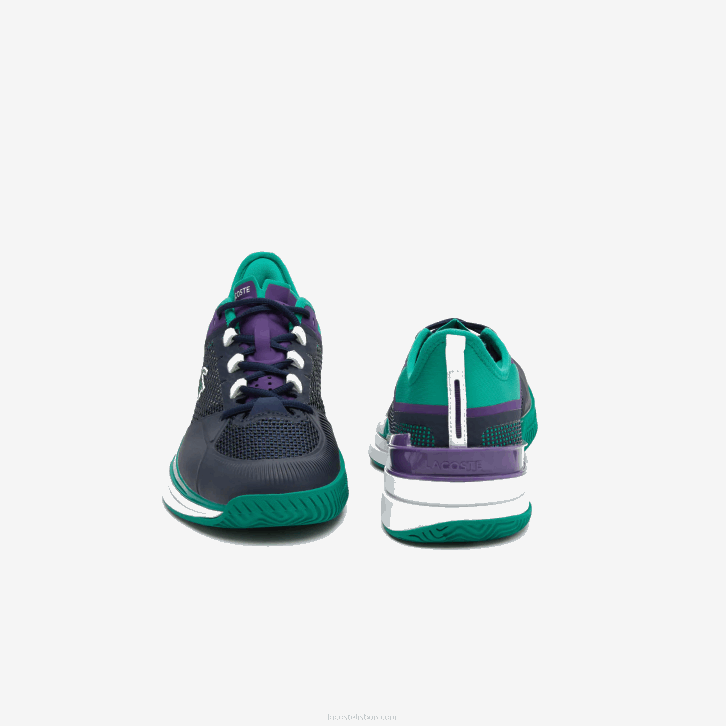 homens Lacoste turquesa preta 1s3 Tênis Ag-LT21 Ultra Têxtil 08D01892