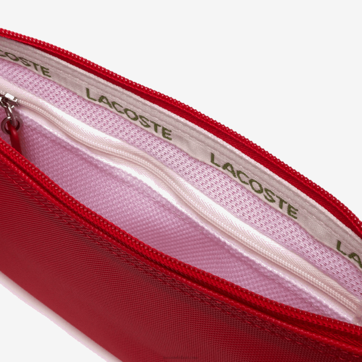 mulheres Lacoste alto risco vermelho 883 l.12.12 conceito bolsa plana cruzada 08D02771
