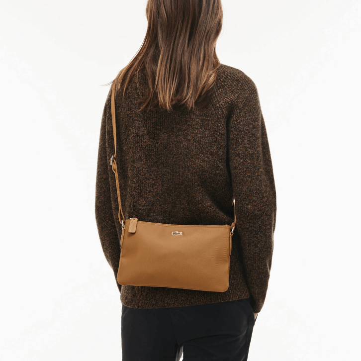 mulheres Lacoste alto risco vermelho 883 l.12.12 conceito bolsa plana cruzada 08D02771