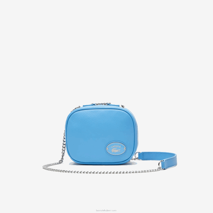 mulheres Lacoste argentino 213 bolsa transversal pequena em couro granulado 08D02852