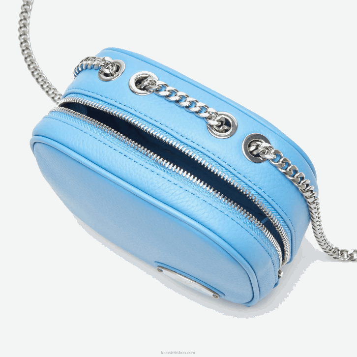 mulheres Lacoste argentino 213 bolsa transversal pequena em couro granulado 08D02852