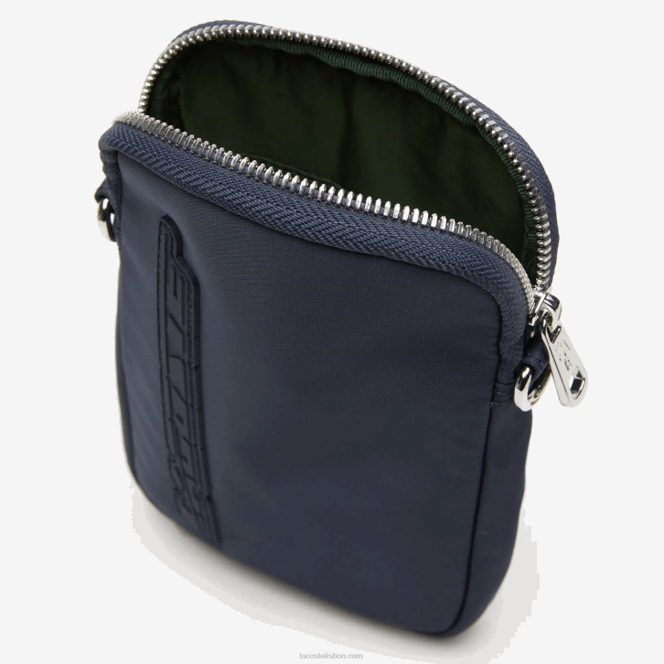 mulheres Lacoste azul nuit blanc m05 suporte de smartphone de marca de contraste 08D01976
