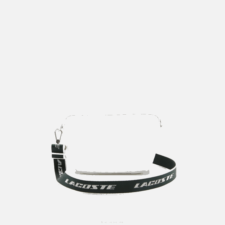 mulheres Lacoste blanc sinople blanc l06 bolsa cruzada com alça de ombro de marca 08D02881