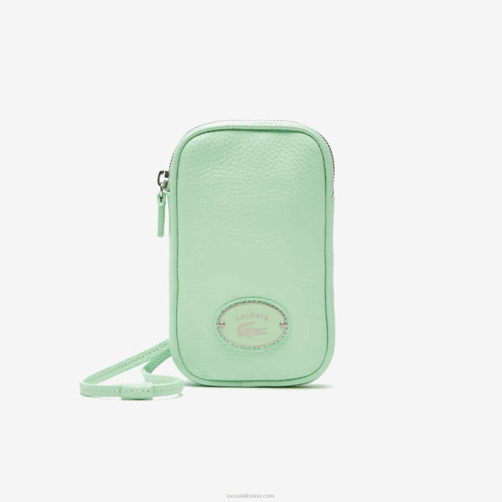mulheres Lacoste cinzas k93 suporte de telefone de crocodilo de contraste 08D02894