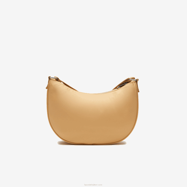 mulheres Lacoste cotovia pastilha m01 bolsa meia-lua com marca contrastante 08D02798