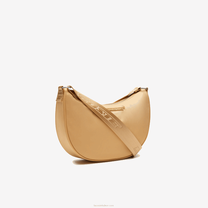 mulheres Lacoste cotovia pastilha m01 bolsa meia-lua com marca contrastante 08D02798