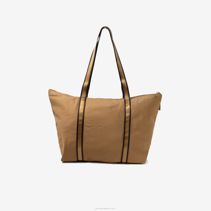 mulheres Lacoste frondoso noir l20 saco de compras dobrável 08D02826