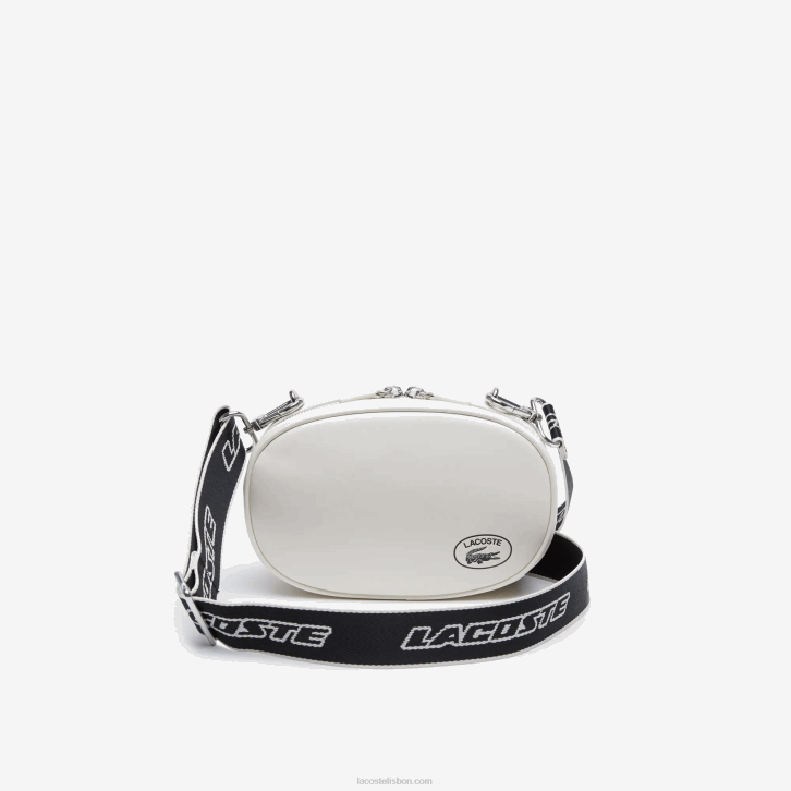 mulheres Lacoste laponie noir l21 bolsa de câmera redonda com alça de marca 08D02877