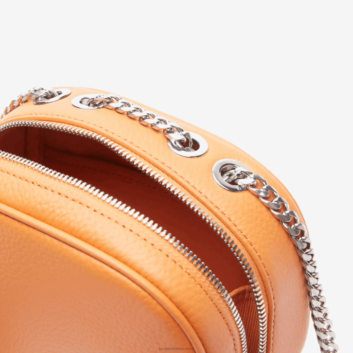 mulheres Lacoste poterie k20 bolsa transversal pequena em couro granulado 08D02854