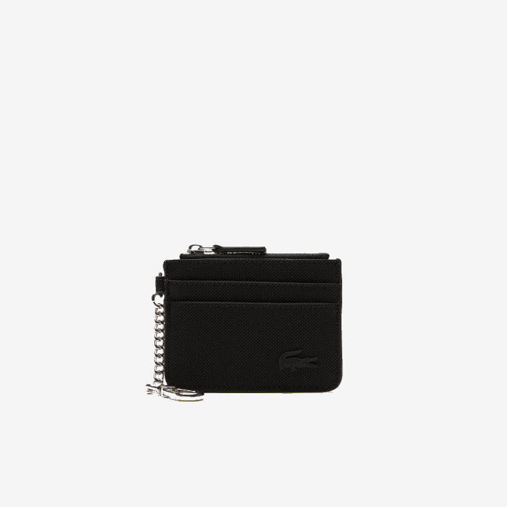 mulheres Lacoste preto 000 Porta-cartão com zíper de 4 compartimentos 08D02806