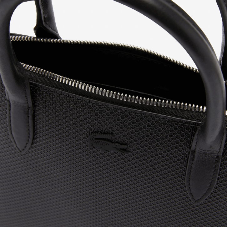 mulheres Lacoste preto 000 bolsa alça superior em couro pique chantaco 08D02831