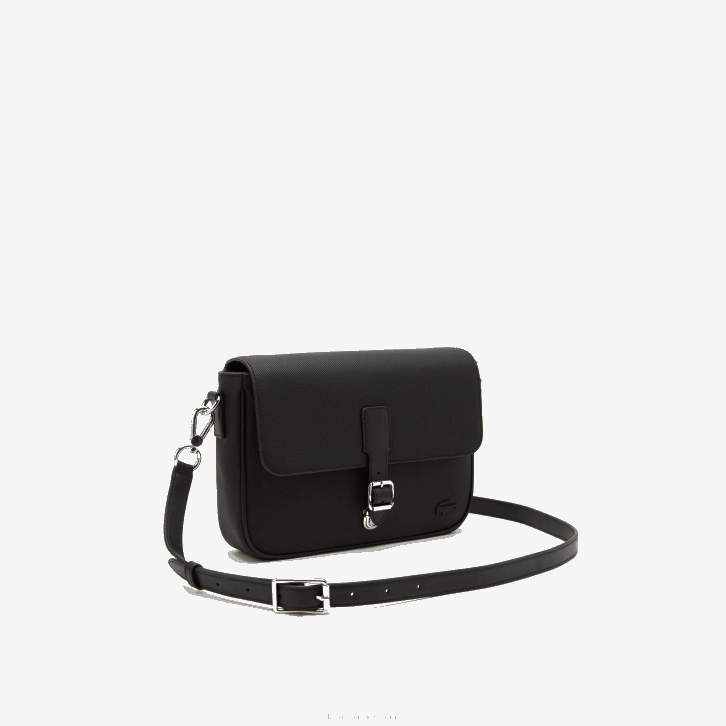 mulheres Lacoste preto 000 bolsa carteiro com fecho de fivela 08D02873