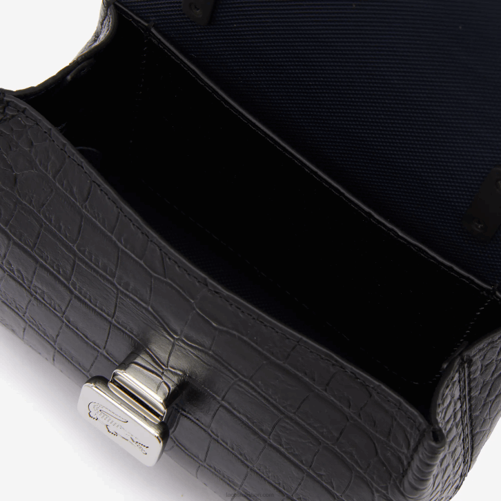 mulheres Lacoste preto 000 bolsa transversal de couro 08D02888