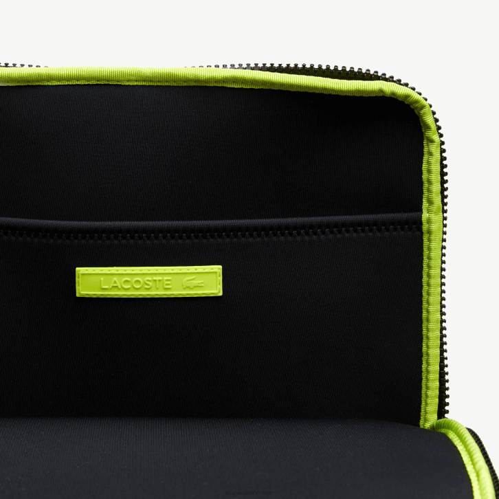 mulheres Lacoste preto 000 bolsa transversal de fibra reciclada 08D01971