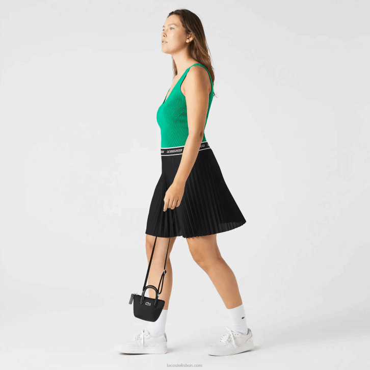 mulheres Lacoste preto 000 l.12.12 sacola de compras com alça removível 08D02886