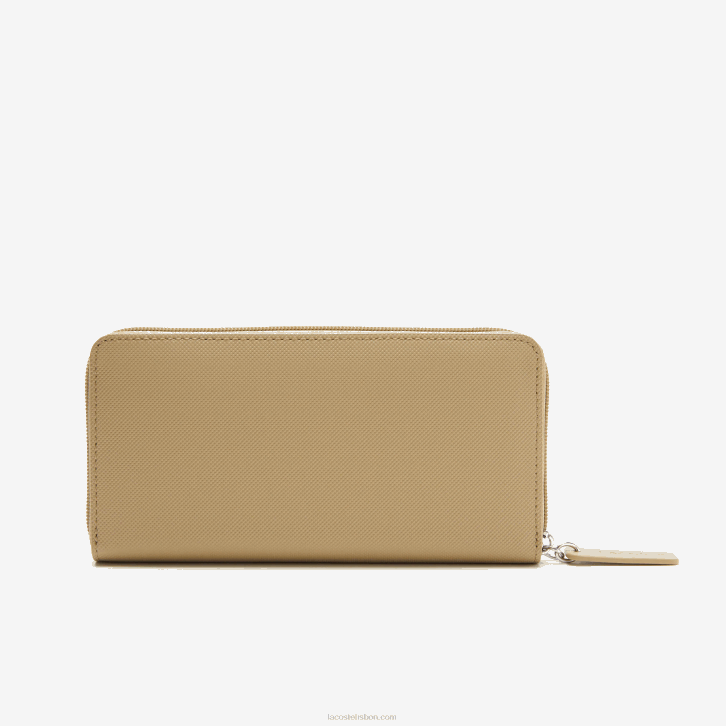 mulheres Lacoste brindille l37 l.12.12 concept petit pique carteira com 12 cartões zip 08D02812