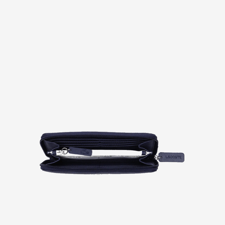 mulheres Lacoste eclipse 141 l.12.12 concept petit pique carteira com 12 cartões zip 08D02814