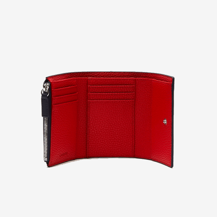 mulheres Lacoste fuzileiro naval 166 vermelho b50 carteira frontal anna snap 08D02815