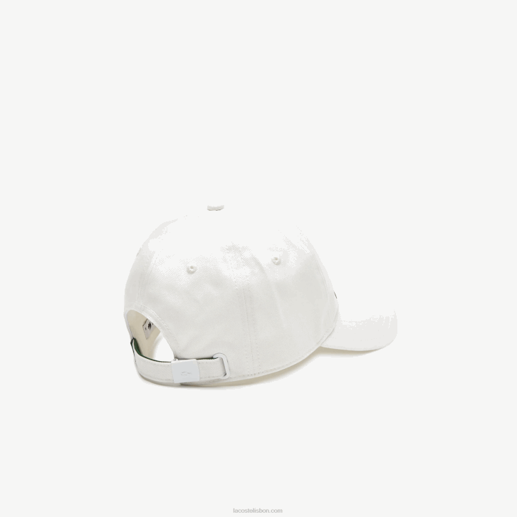 mulheres Lacoste branco 70v boné vintage com estampa de crocodilo 08D02897