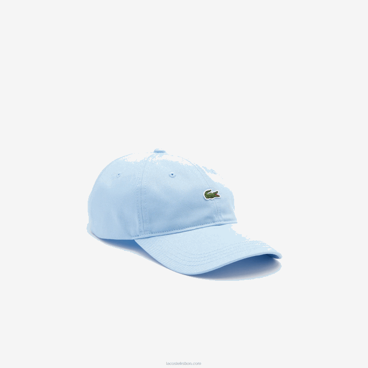 mulheres Lacoste hbp azul alça contrastante e gorro de algodão crocodilo 08D02319
