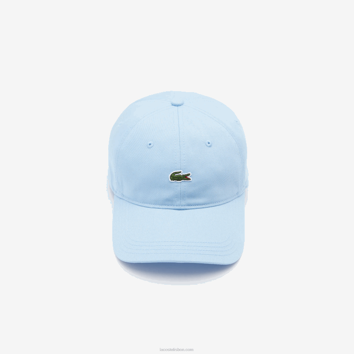 mulheres Lacoste hbp azul alça contrastante e gorro de algodão crocodilo 08D02319