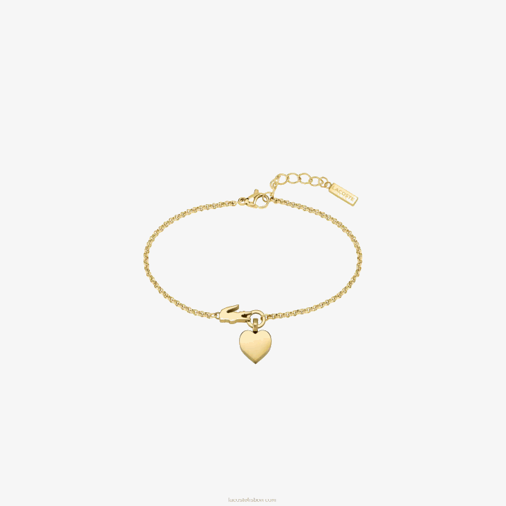 mulheres Lacoste ouro 714 amei minha pulseira de crocodilo 08D02907