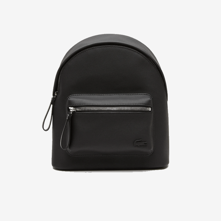 mulheres Lacoste preto 000 mochila bolso frontal grande 08D02879