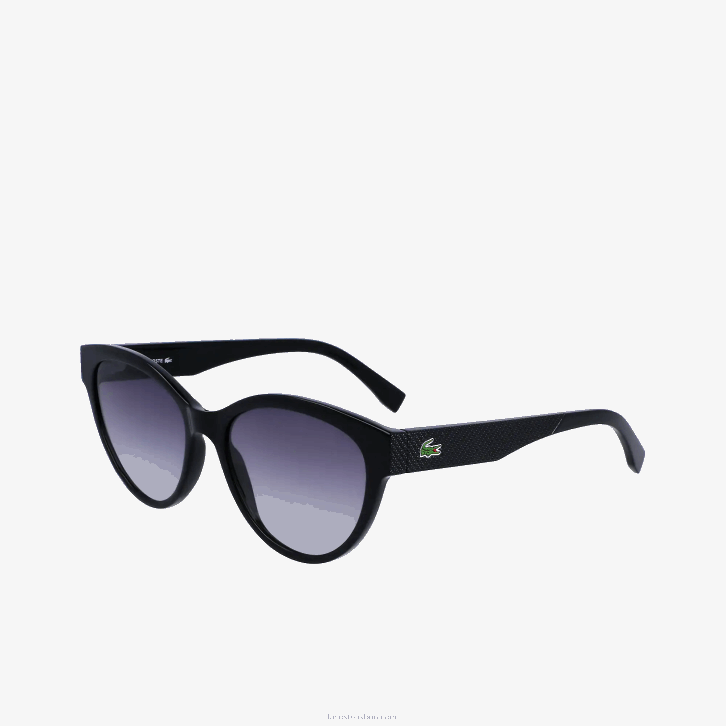 mulheres Lacoste preto fosco 001 l.12.12 óculos de sol 08D02899
