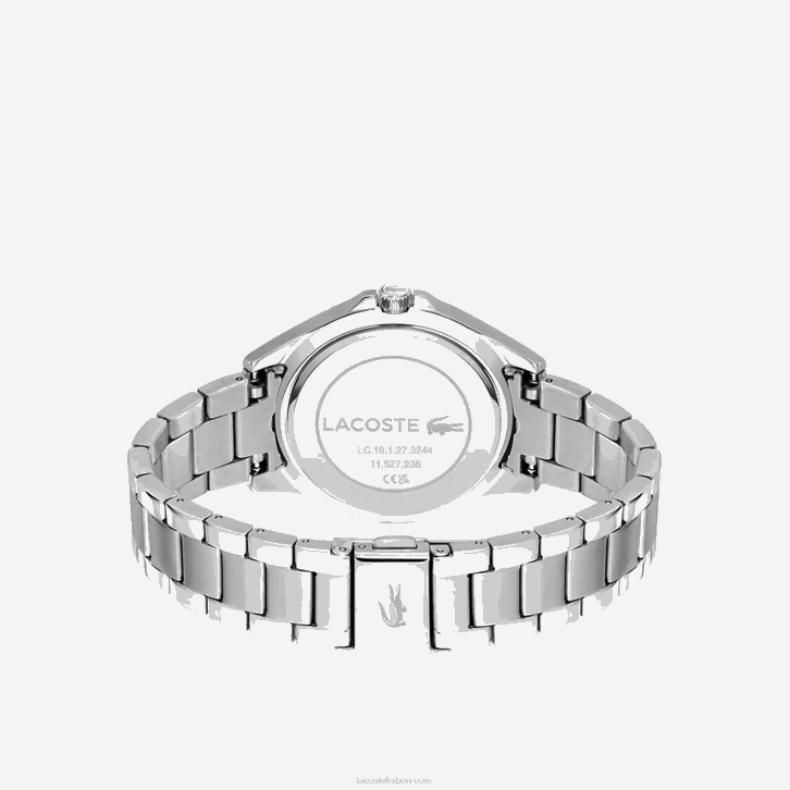 mulheres Lacoste cinza 000 swing relógio de aço inoxidável de 3 mãos 08D02918