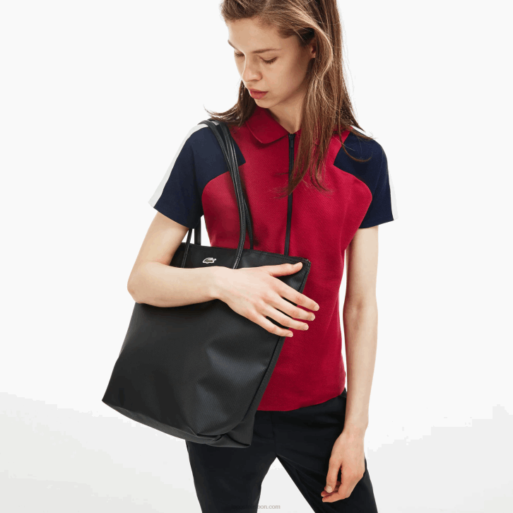 mulheres Lacoste a25 l.12.12 conceito de bolsa vertical com zíper 08D02835