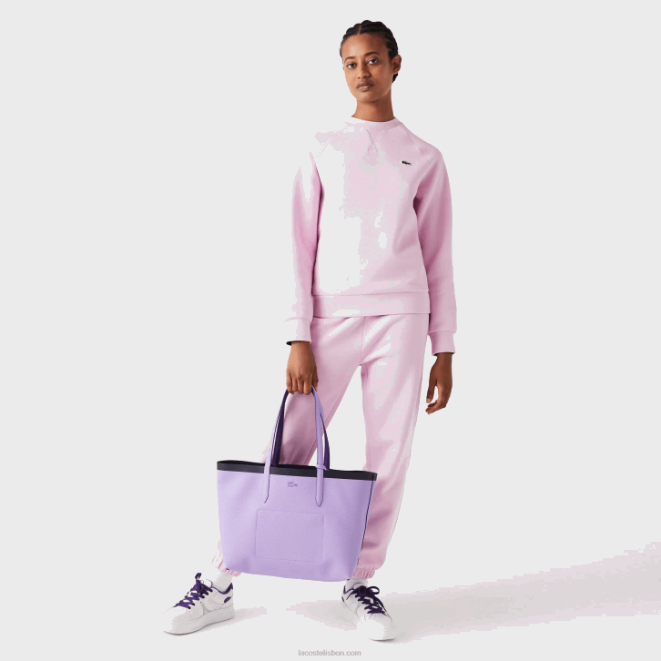 mulheres Lacoste abimes neva k56 bolsa tote bicolor reversível anna 08D02777