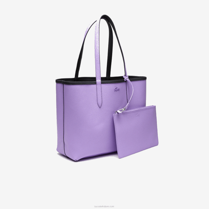 mulheres Lacoste abimes neva k56 bolsa tote bicolor reversível anna 08D02777