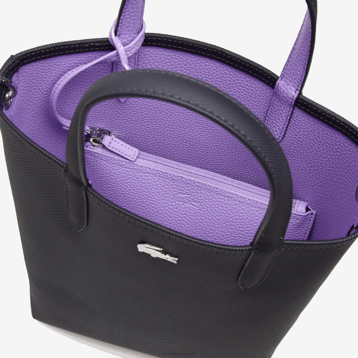 mulheres Lacoste abimes neva k56 bolsa tote reversível de lona revestida anna 08D02783
