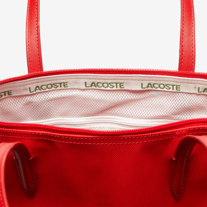 mulheres Lacoste alto risco vermelho 883 bolsa pequena com zíper conceito l.12.12 08D02803