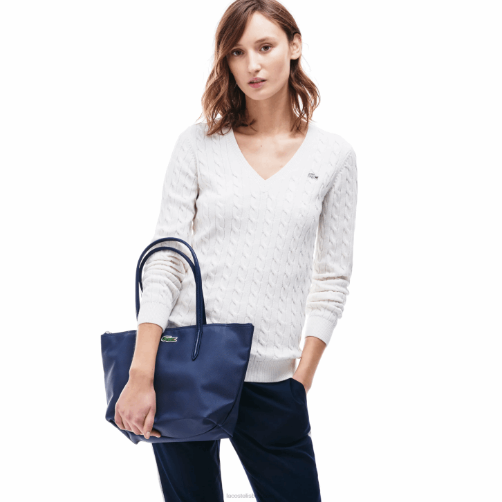 mulheres Lacoste alto risco vermelho 883 bolsa pequena com zíper conceito l.12.12 08D02803