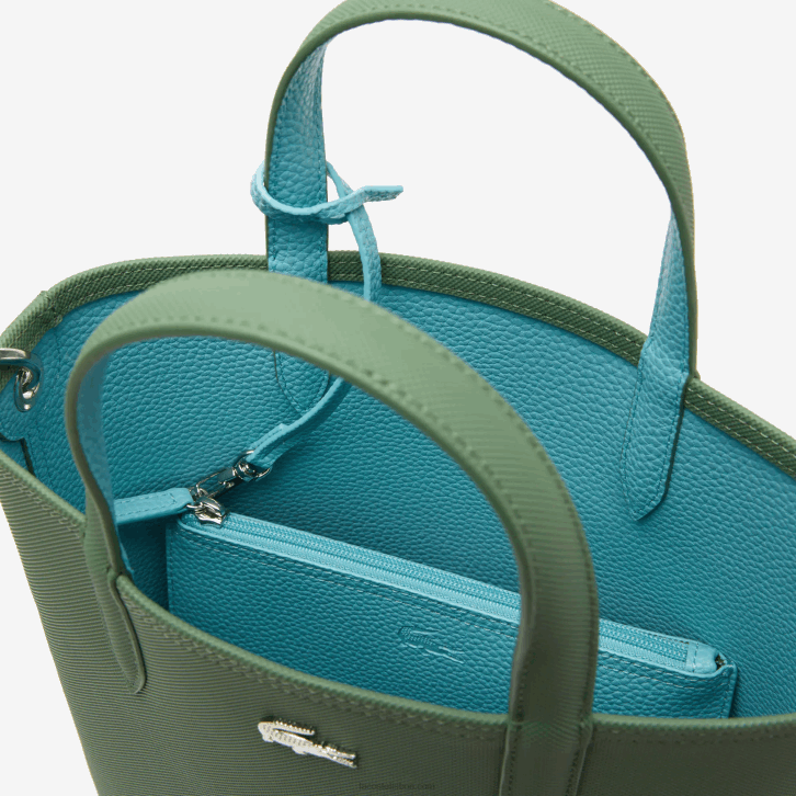 mulheres Lacoste frene litoral l49 bolsa tote reversível de lona revestida anna 08D02782