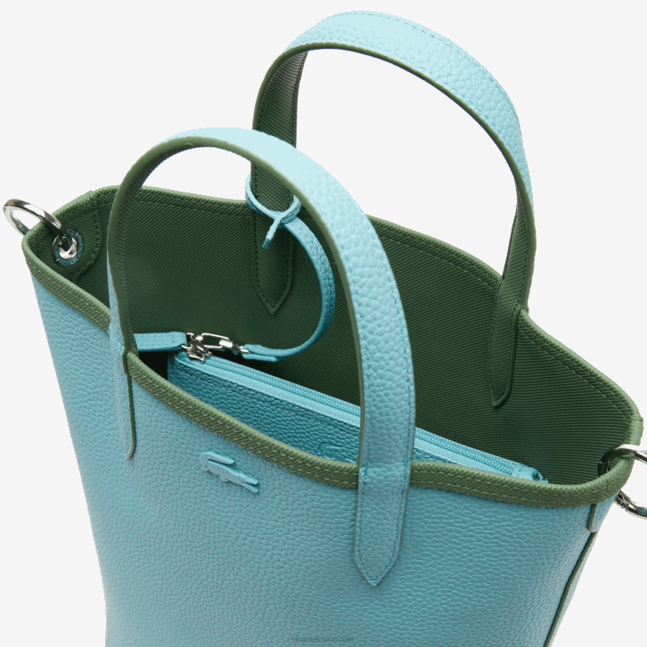 mulheres Lacoste frene litoral l49 bolsa tote reversível de lona revestida anna 08D02782
