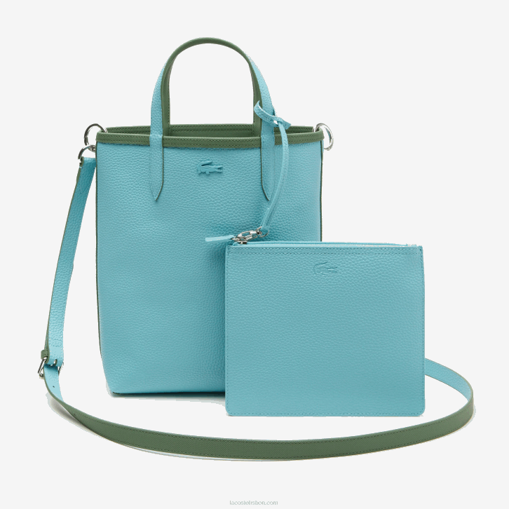 mulheres Lacoste frene litoral l49 bolsa tote reversível de lona revestida anna 08D02782
