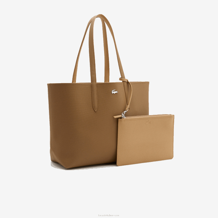 mulheres Lacoste frondoso viennois k60 bolsa tote bicolor reversível anna 08D02778